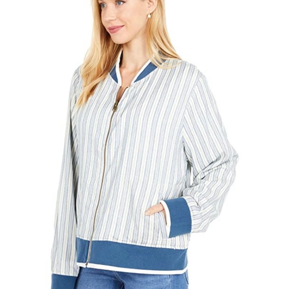 Nwt Faherty Jackets & Coats | Faherty Reversible Jacket | Color: White/Blue | - Picture 2 of 11